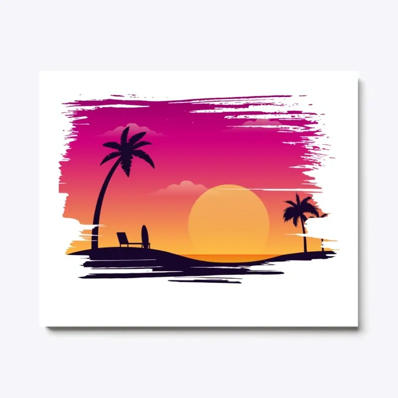 Warm Sunrise By The Beach